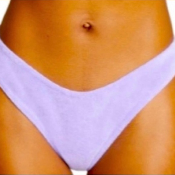 NWT Zimmerman Lilac Terry Cloth Bikini Bottom - Sz 6-8 - Picture 1 of 6